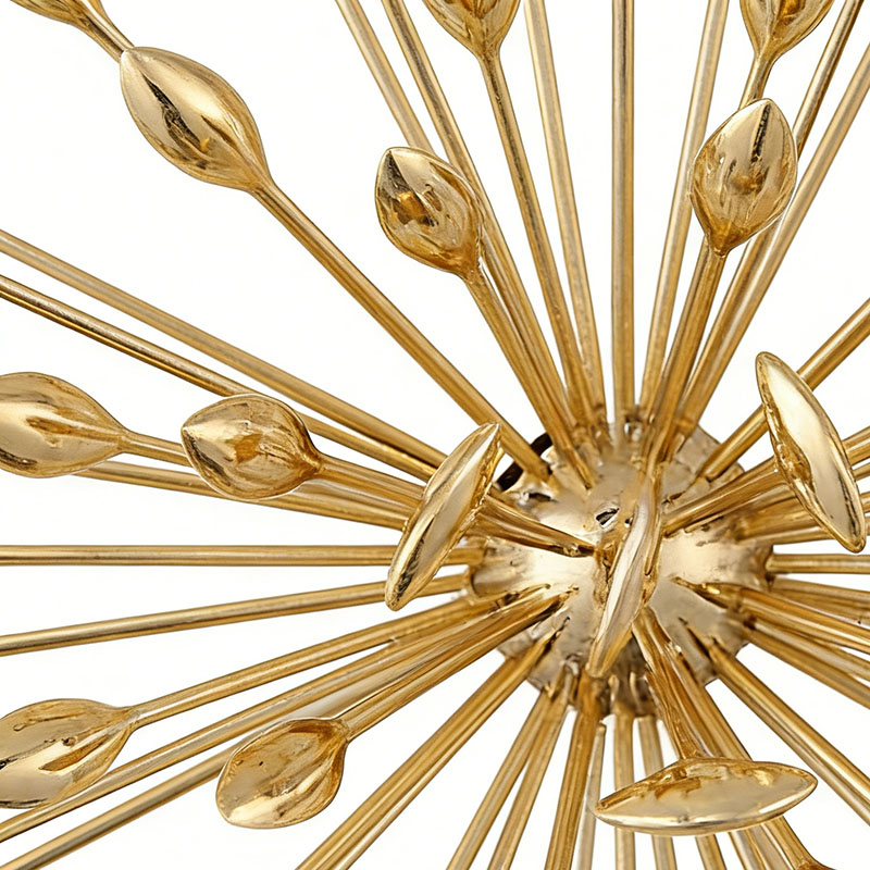 Nature-Inspired Brass Wall Decor Collection (2 Styles, 3 Sizes Each) - Image 2