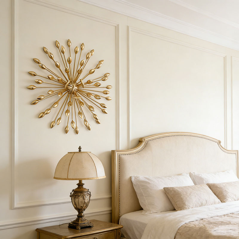 Nature-Inspired Brass Wall Decor Collection (2 Styles, 3 Sizes Each)