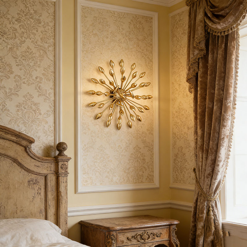 Nature-Inspired Brass Wall Decor Collection (2 Styles, 3 Sizes Each) - Image 4