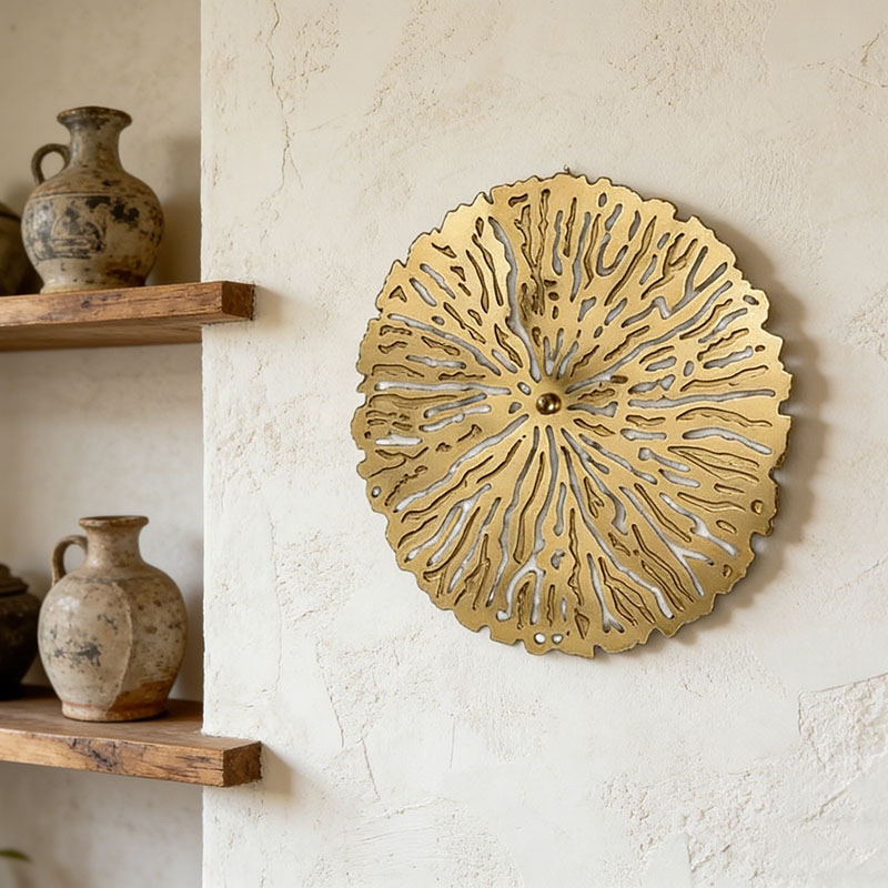Nature-Inspired Brass Wall Decor Collection (2 Styles, 3 Sizes Each) - Image 7