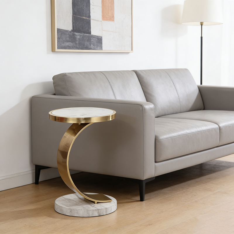 Brass & Marble Accent Table Collection (14 Distinct Designs)