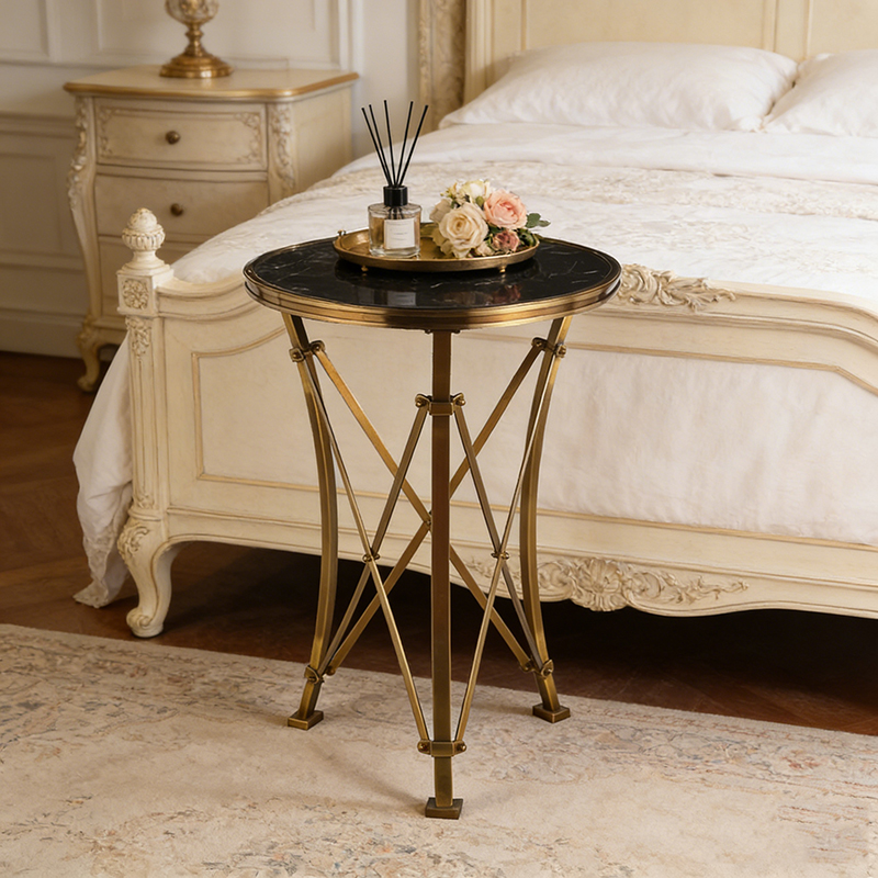 Brass & Marble Accent Table Collection (14 Distinct Designs) - Image 4