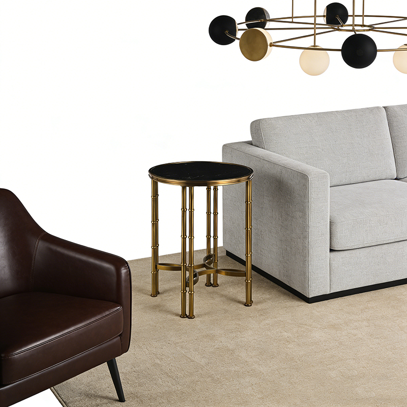 Brass & Marble Accent Table Collection (14 Distinct Designs) - Image 5