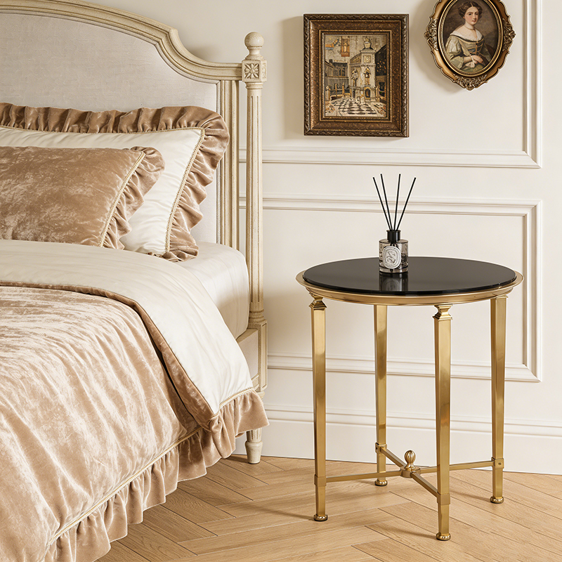 Brass & Marble Accent Table Collection (14 Distinct Designs) - Image 11