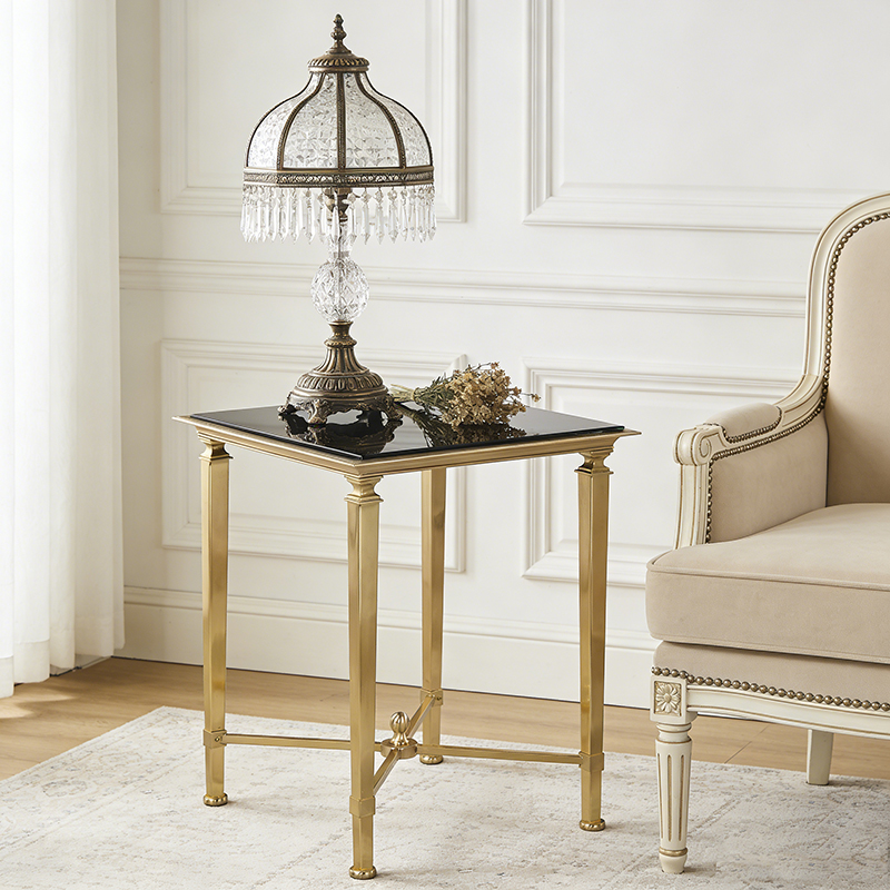 Brass & Marble Accent Table Collection (14 Distinct Designs) - Image 13
