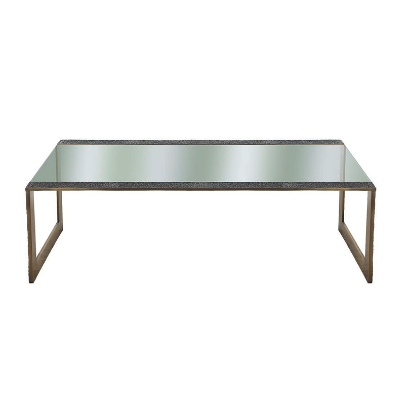 Rectangular Iron & Tempered Glass Coffee Table Set - Image 3