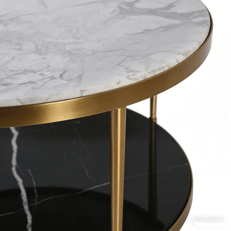 Brass & Marble Coffee Table Collection (Square, Round & Rectangular Designs) - Image 5