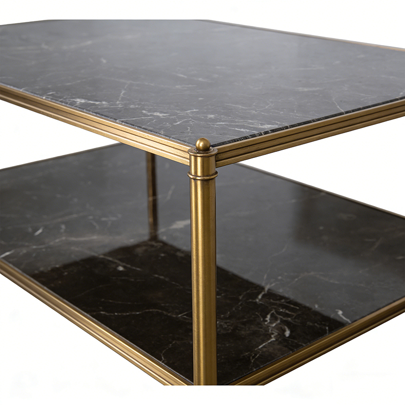 Brass & Marble Coffee Table Collection (Square, Round & Rectangular Designs) - Image 11