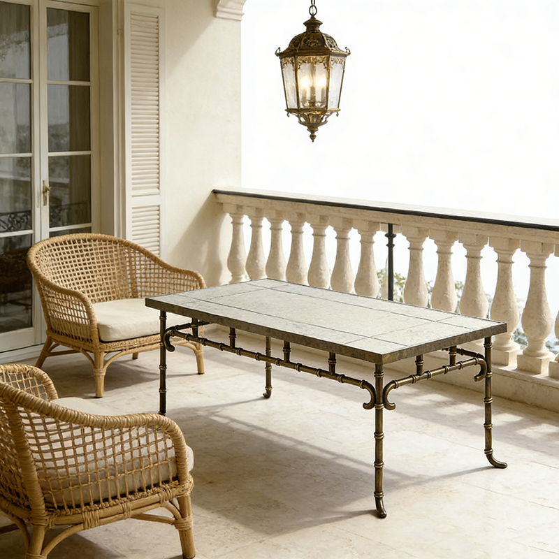 Brass & Marble Accent Table Collection (12 Distinct Styles, Round/Triangular/Rectangular Shapes) - Image 8