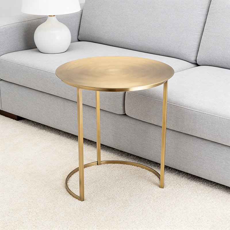 Minimalist Polished Brass Side Table Set (3 Sleek Silhouettes) - Image 4