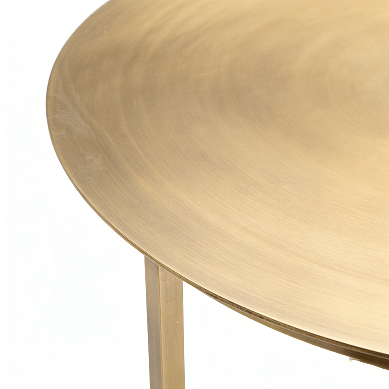 Minimalist Polished Brass Side Table Set (3 Sleek Silhouettes) - Image 5
