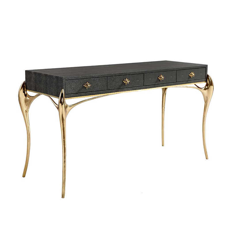 Luxury Mixed-Material Console Table Set - Image 6