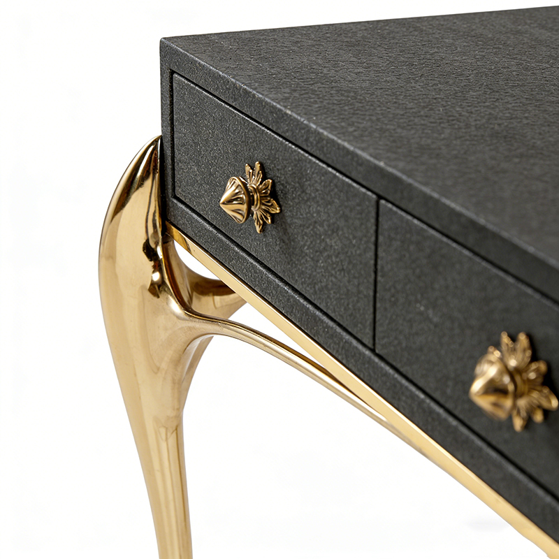 Luxury Mixed-Material Console Table Set - Image 5
