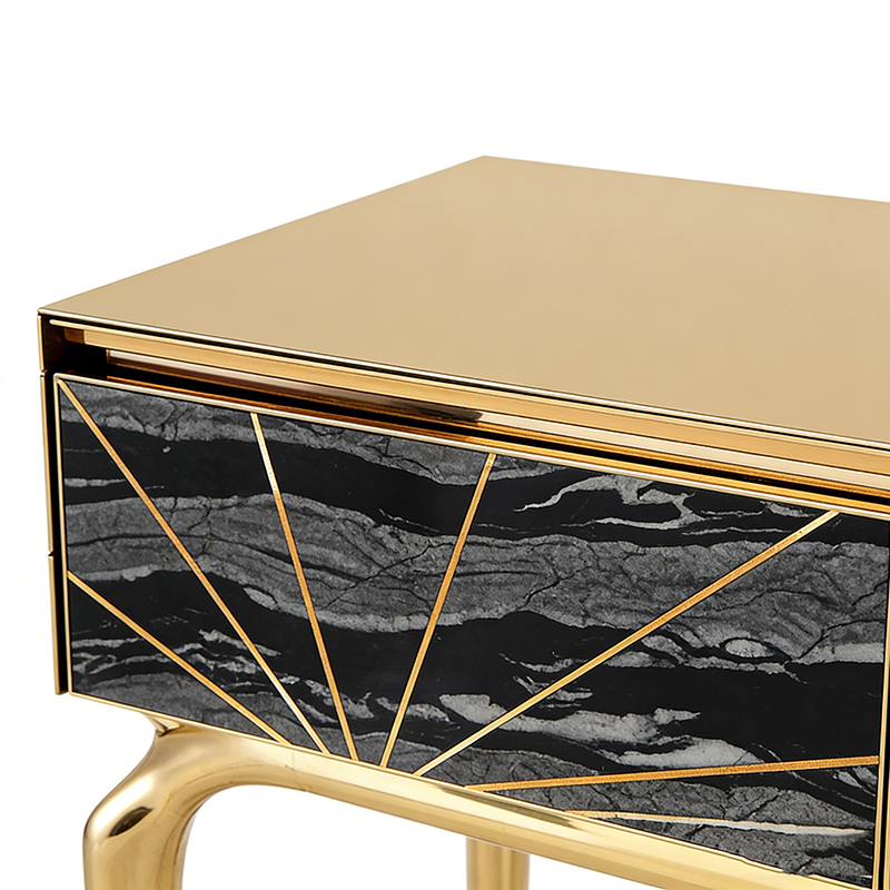 Luxury Mixed-Material Console Table Set - Image 2