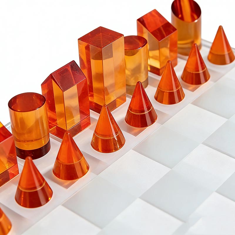 Luxe Crystal Tabletop Chess Set (4 Variations Of Color & Style Designs) - Image 11