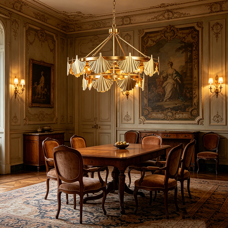 Modern Brass Chandeliers